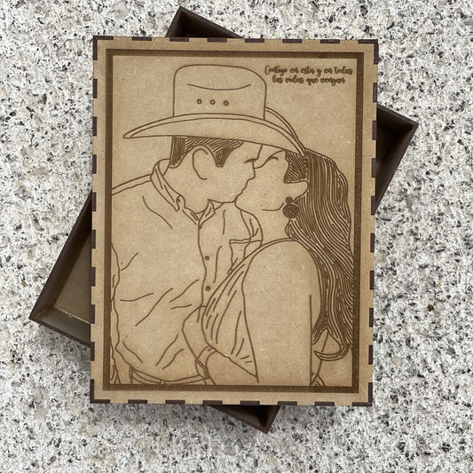 Copainmx Caja Personalizada Copain regalo para parejas