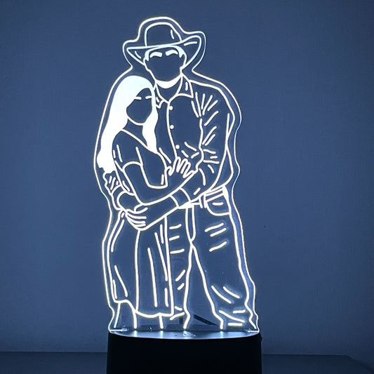 Copainmx Lámpara LED Personalizada 7 en 1 regalo para parejas