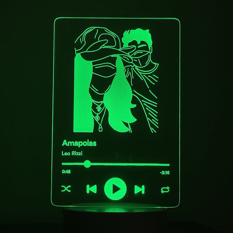 Lámpara Spotify LED Personalizada 7 en 1