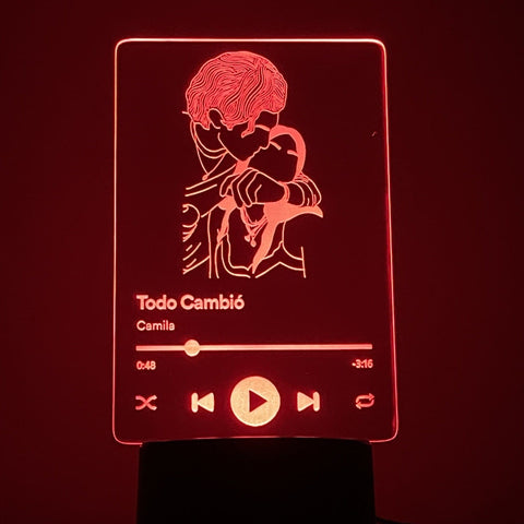 Lámpara Spotify LED Personalizada 7 en 1