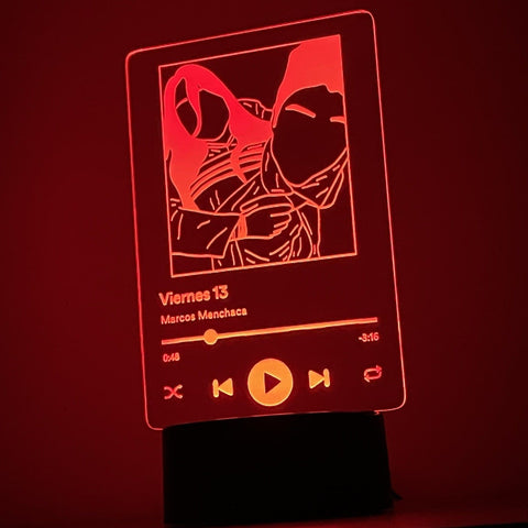 Lámpara Spotify LED Personalizada 7 en 1
