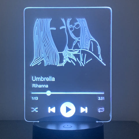 Lámpara Spotify LED Personalizada 7 en 1