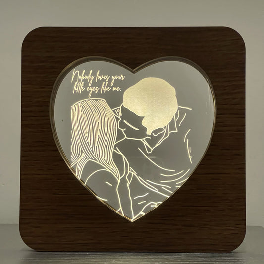 Copainmx Marco LED de Corazón regalo para parejas