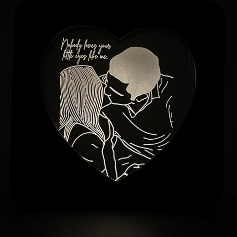 Marco LED de Corazón