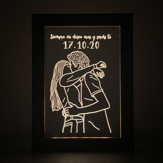 Copainmx Marco LED Personalizado regalo para parejas